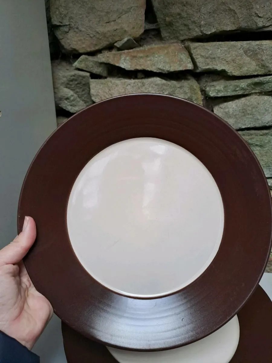 5 Ethos large plates chocolate and cream - Image 4
