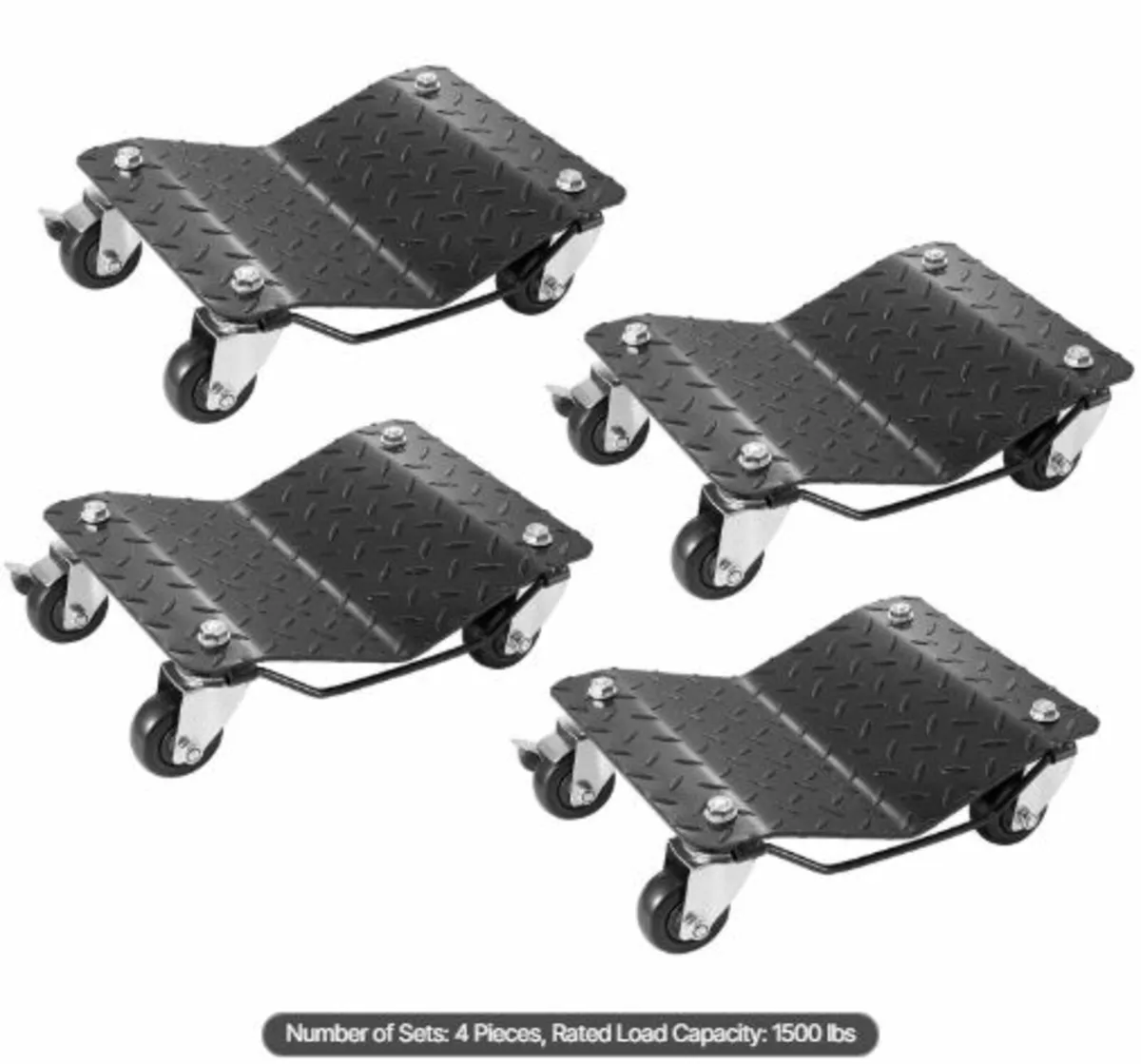 Car Dolly Wheel Tire Dolly 4 PCS Heavy Duty Skate - Image 1