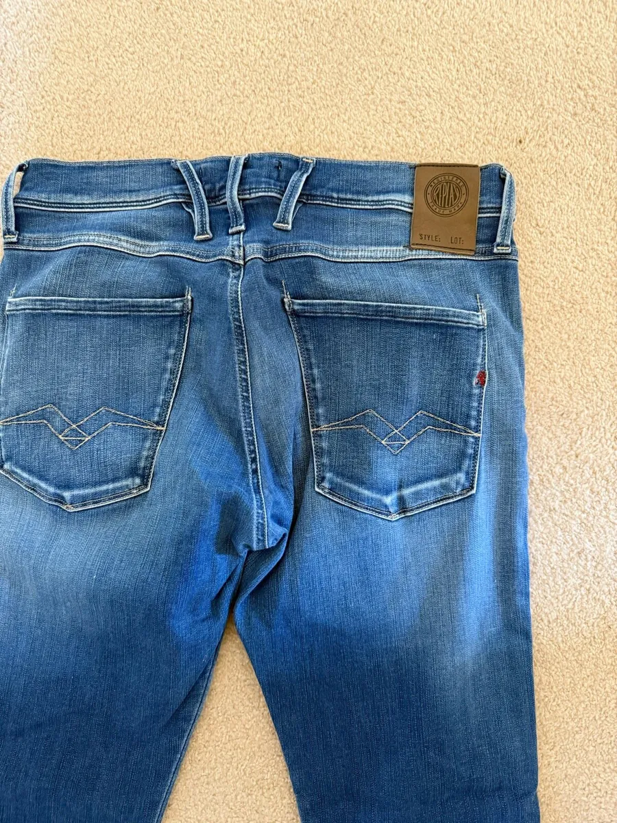 Men’s replay blue jeans hyper flex 31/32 - Image 3