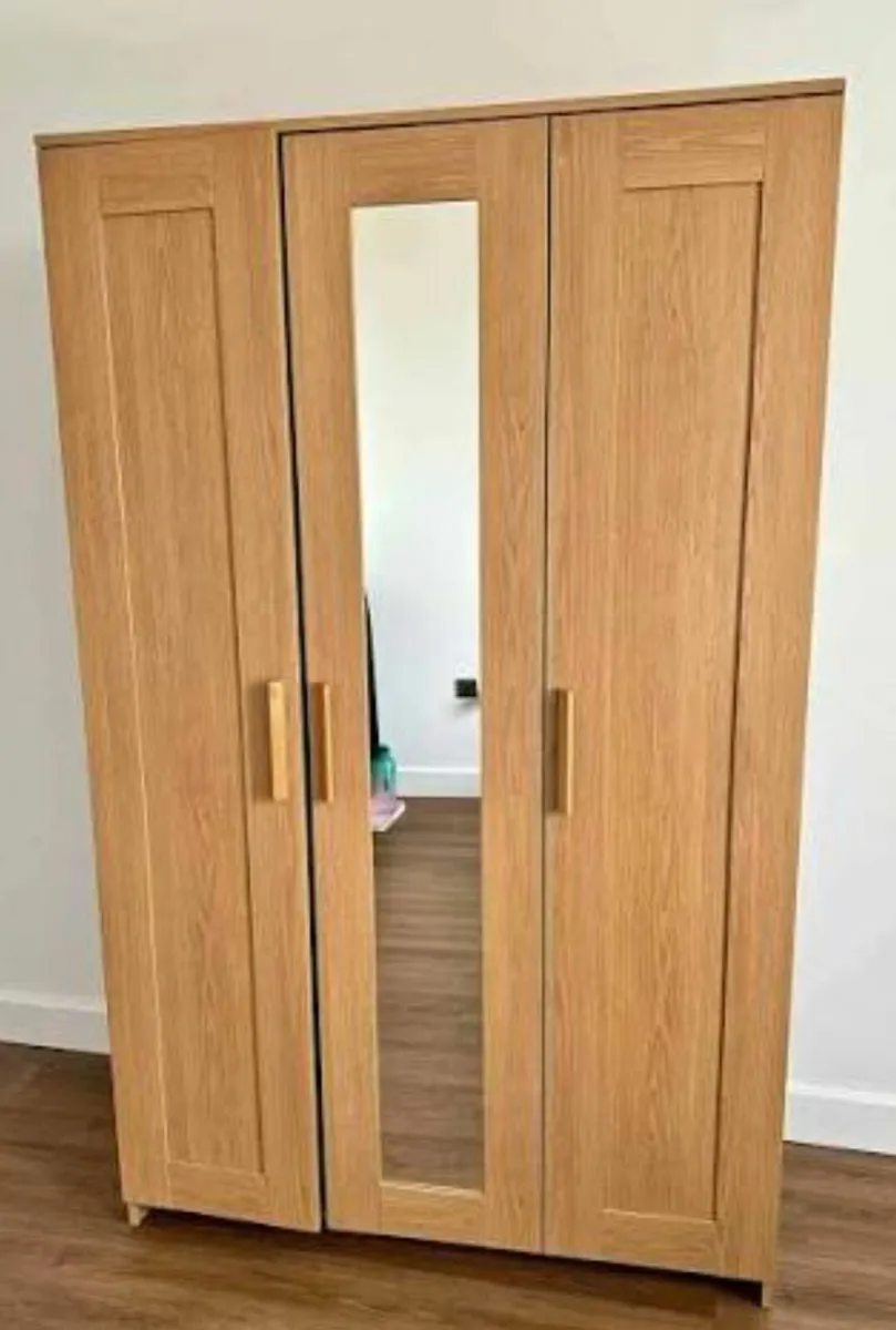 IKEA 3 door wardrobe with mirror (Brimnes) - Image 1