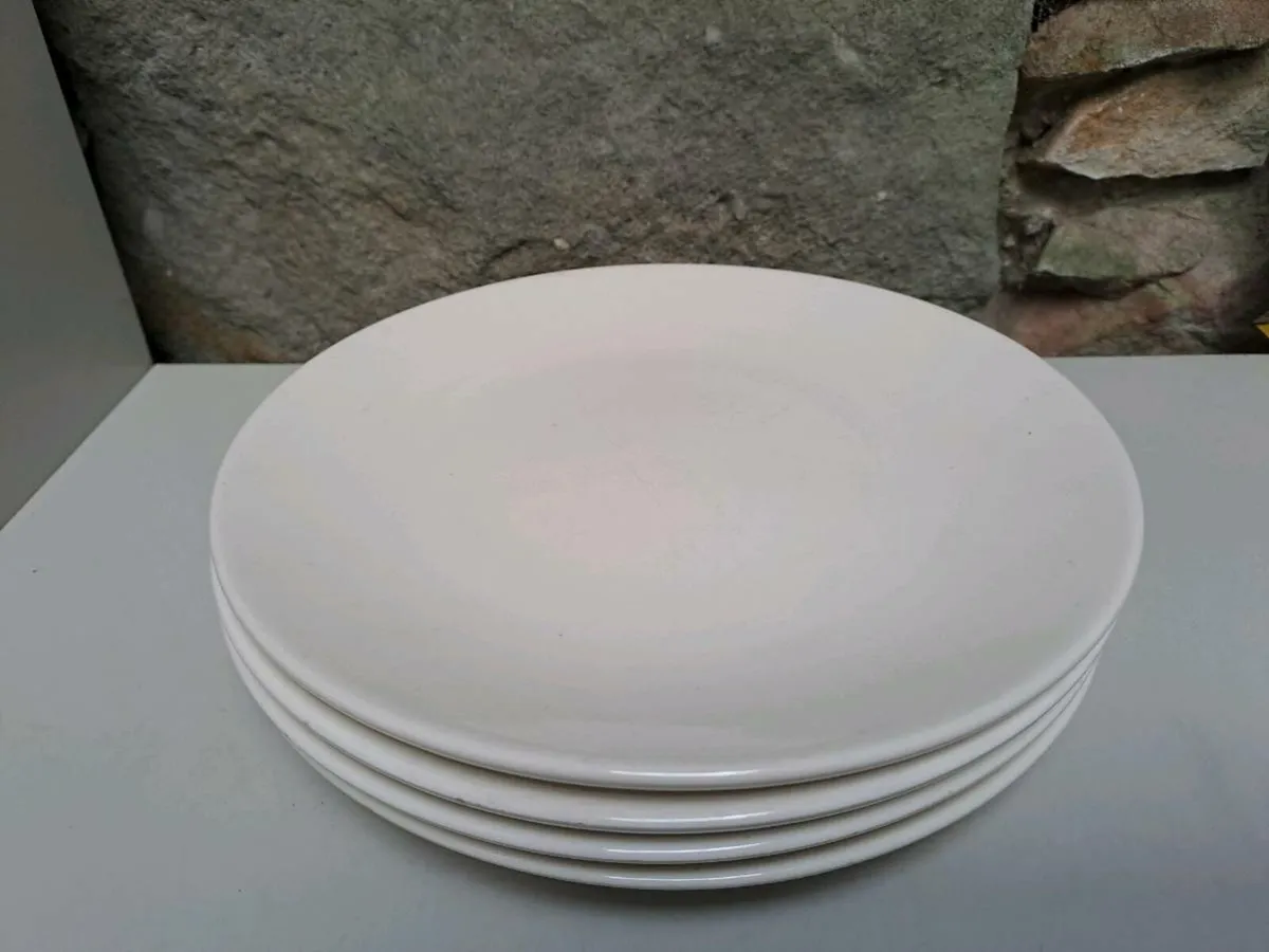 4 Dunnes Home Coup side plates ivory - Image 1