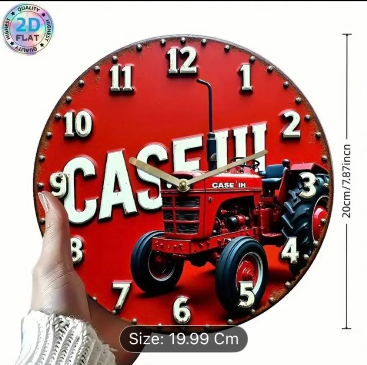 Tractor themed clock