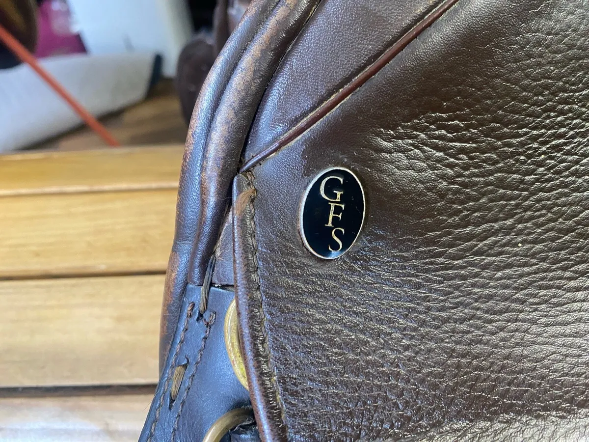 GFS 18” Medium wide brown Leather saddle - Image 2