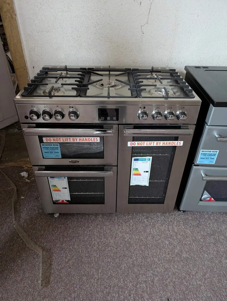 Belling 90cm dual fuel range cooker