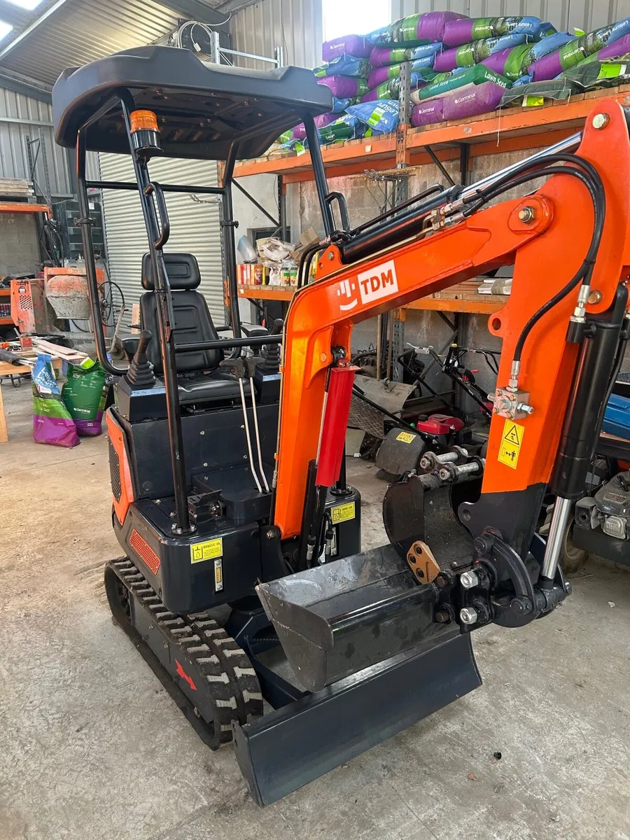 1.2 Ton Mini digger and Plant  trailer - Image 1