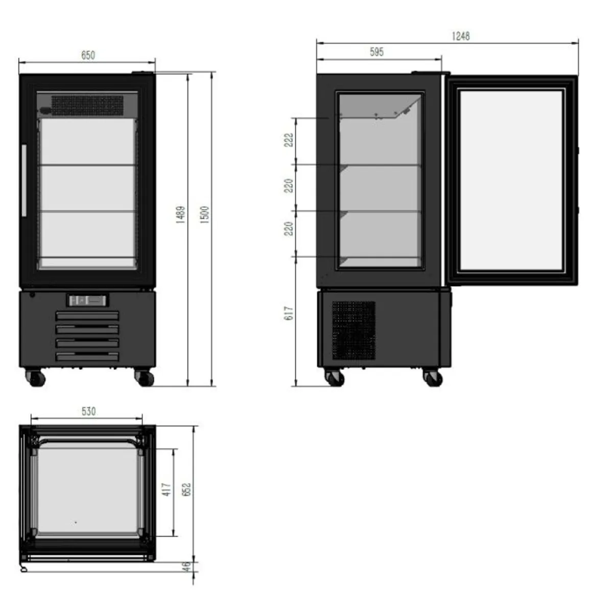 Dessert Fridge Display 1500 - Image 2