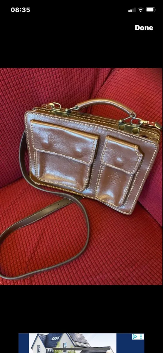 Leather Shoulder Bag - Image 1