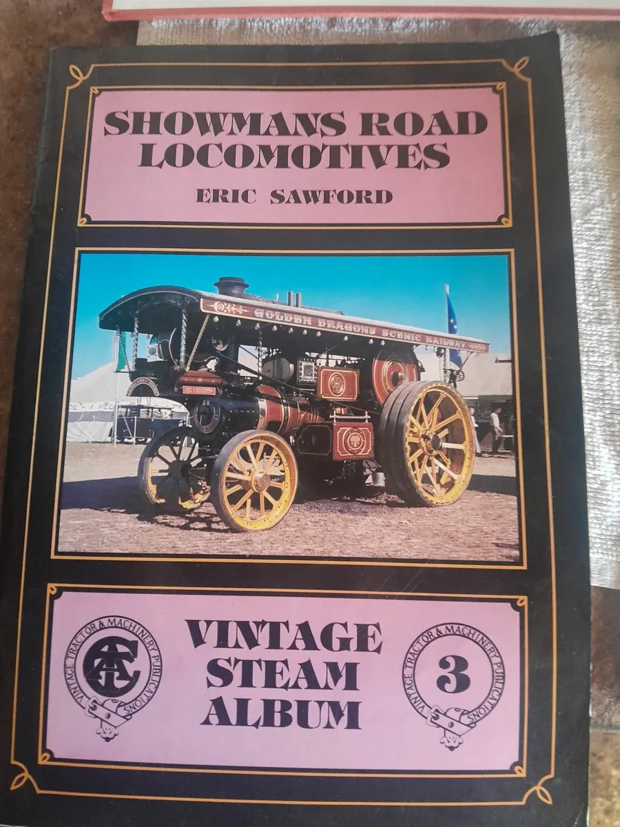 Three vintage steamengine books and tin - Image 2