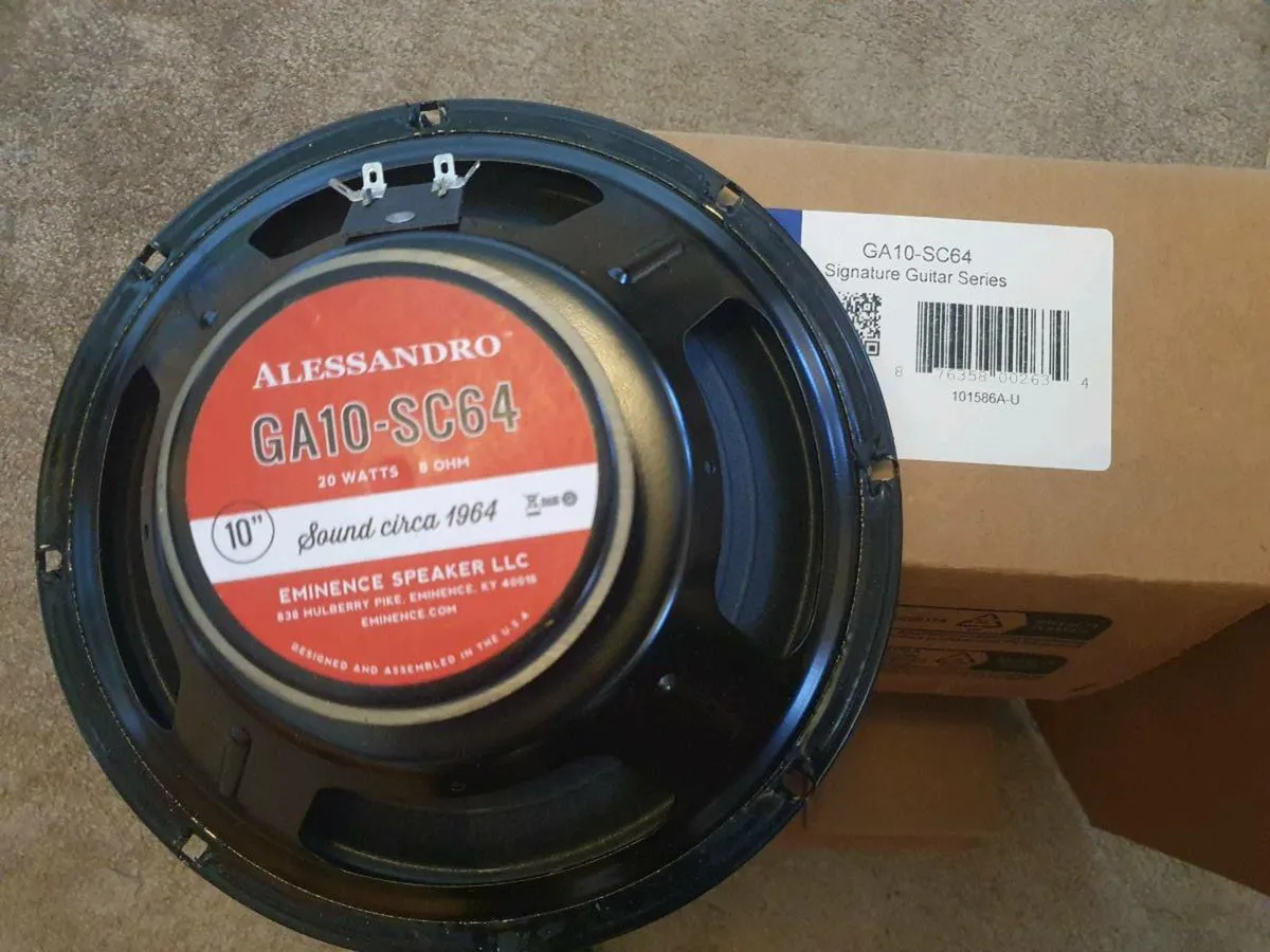 Eminence Alessandro GA10-SC64, 10" 8 ohm speaker - Image 3