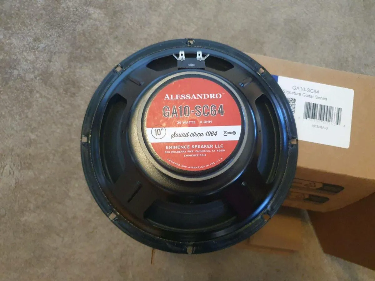 Eminence Alessandro GA10-SC64, 10" 8 ohm speaker - Image 1