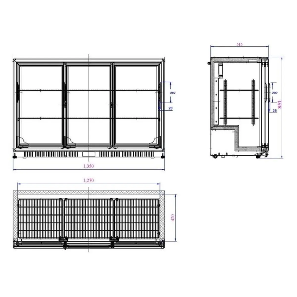 Sliding Door Bottle Cooler - Image 2