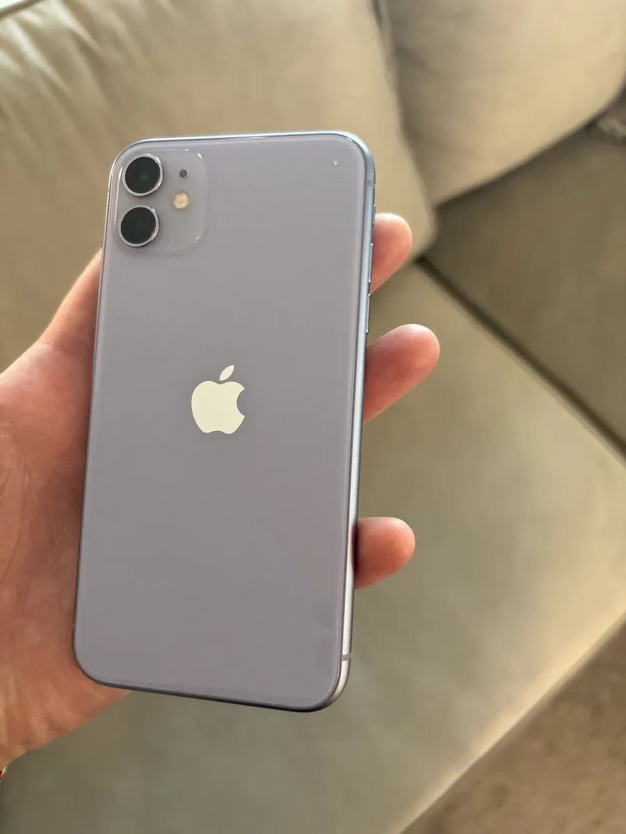 iPhone 11 purple sim free 64GB mint condition - Image 1