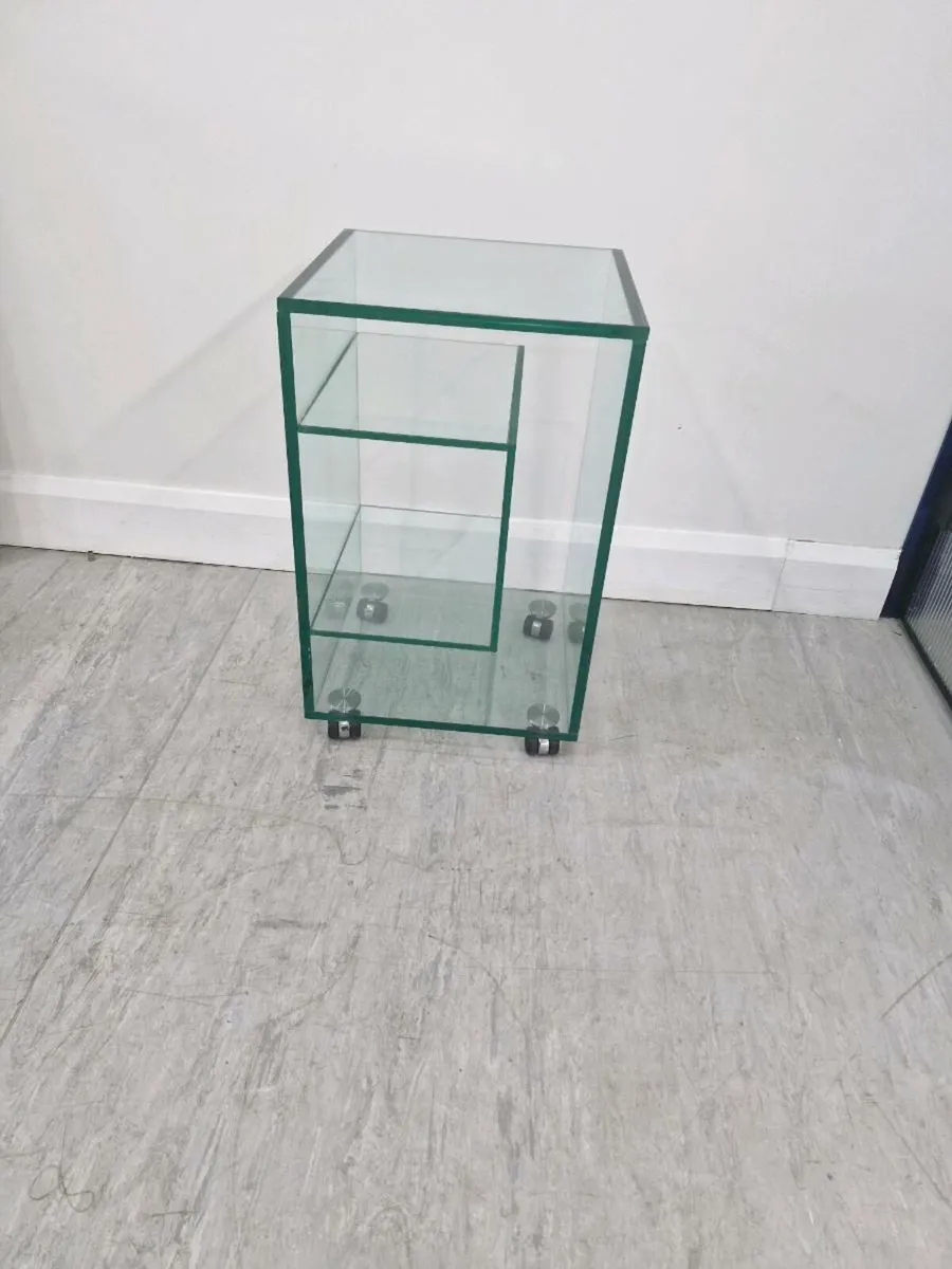 Glass Bedside Lockers - Image 1