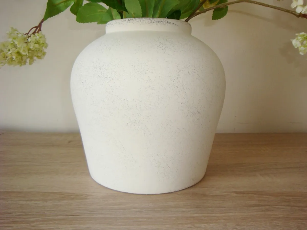 Cream vase H18cm - Image 1