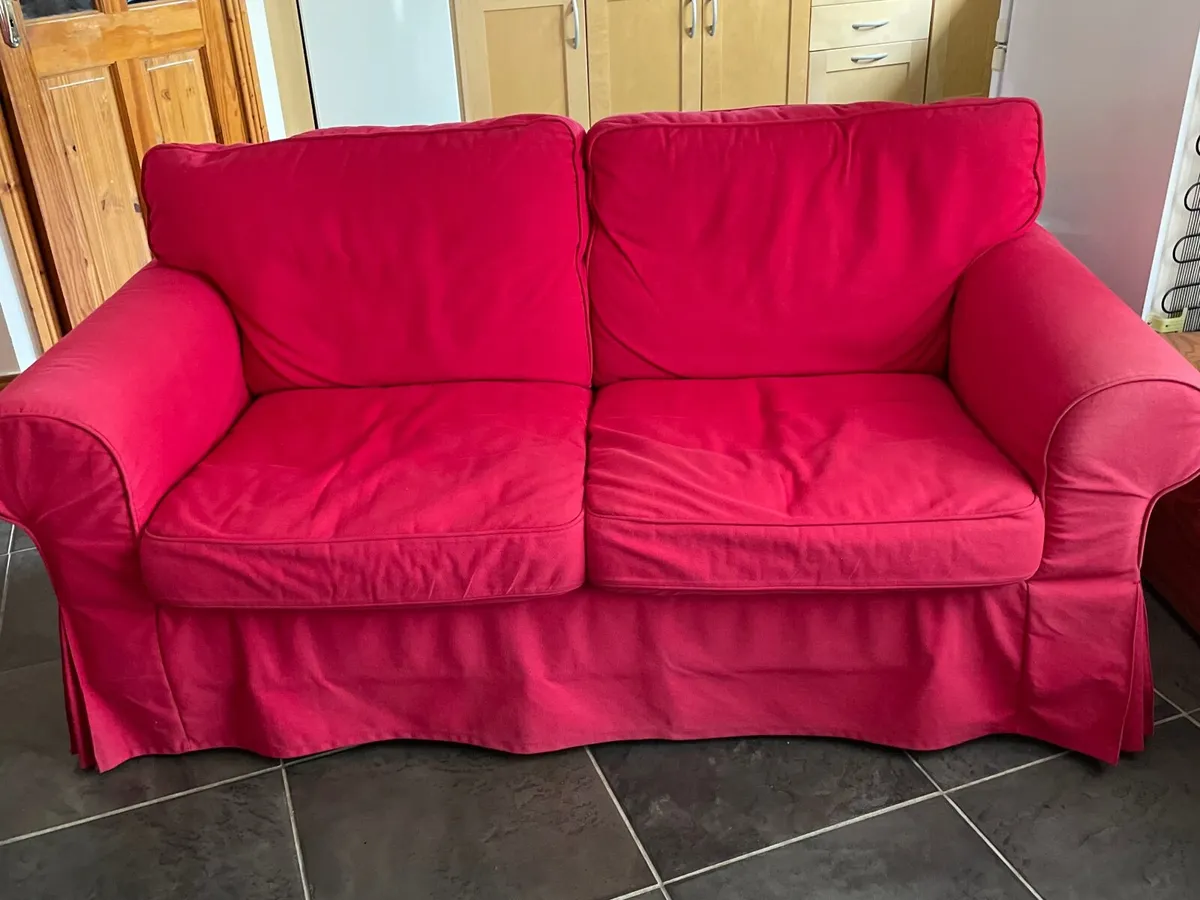 Red Two Seater Couch
