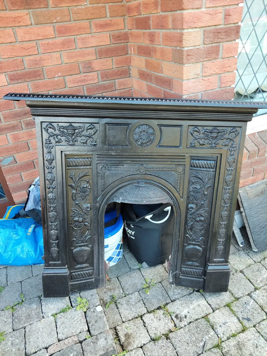Cast iron fireplace