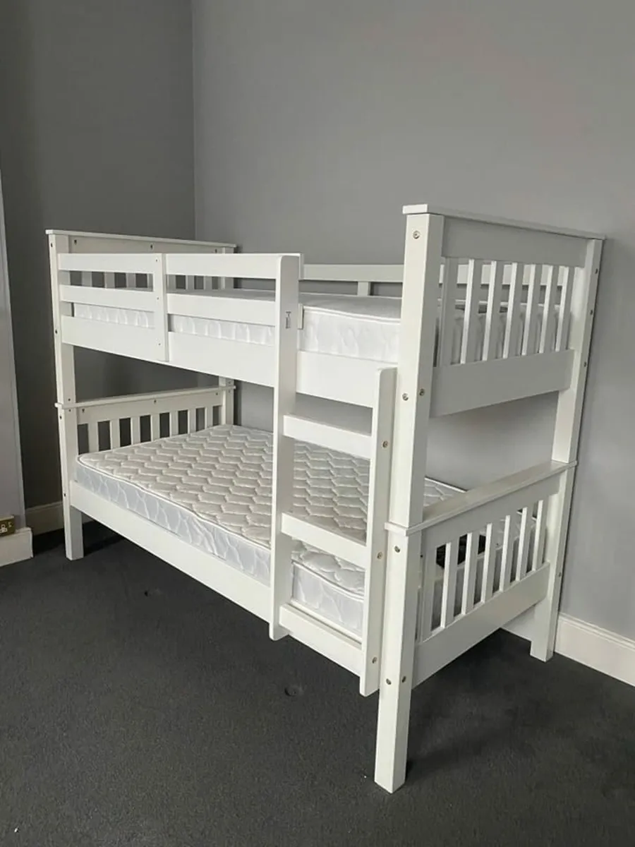 Neptune Bunk Bed Frames With Mattress - Image 1