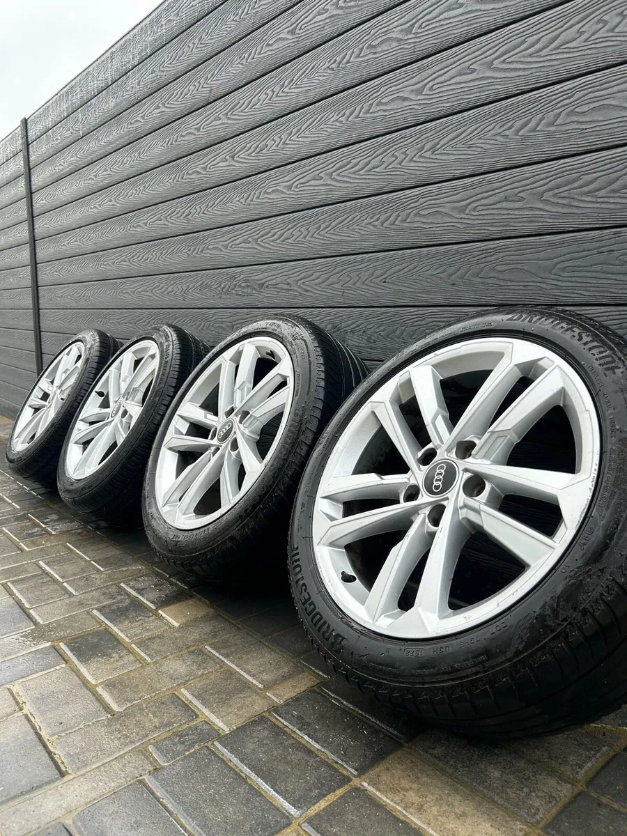 17” GENUINE AUDI A4 ALLOY WHEELS & TYRES - Image 1
