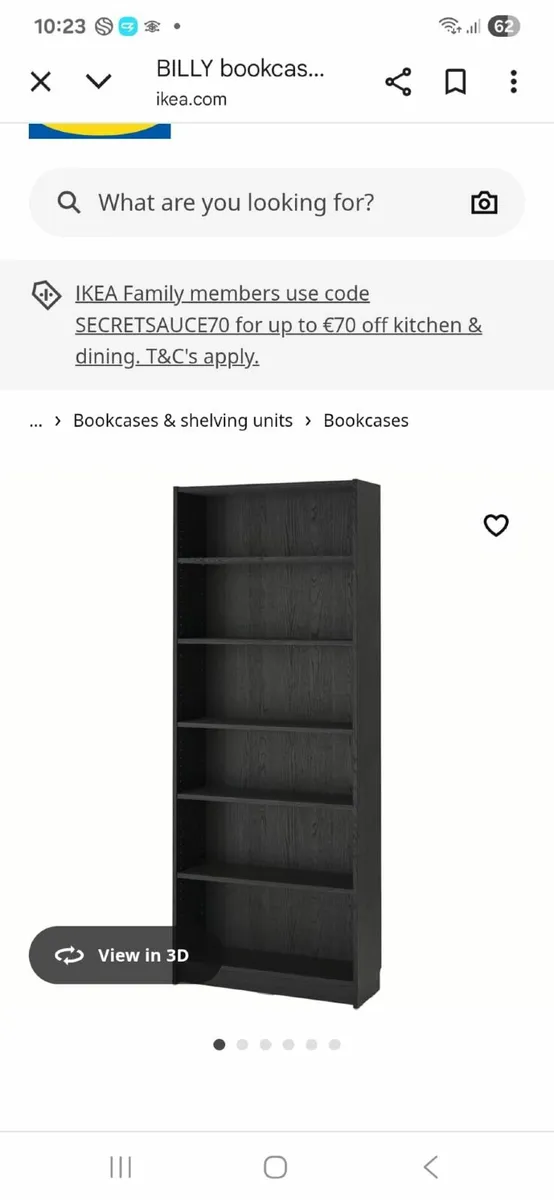 Ikea billy bookcase - Image 3