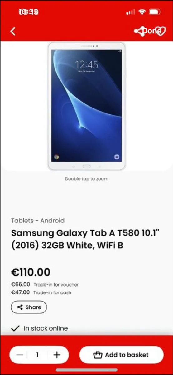 Samsung Galaxy Tab A T580 10.1" - Image 3