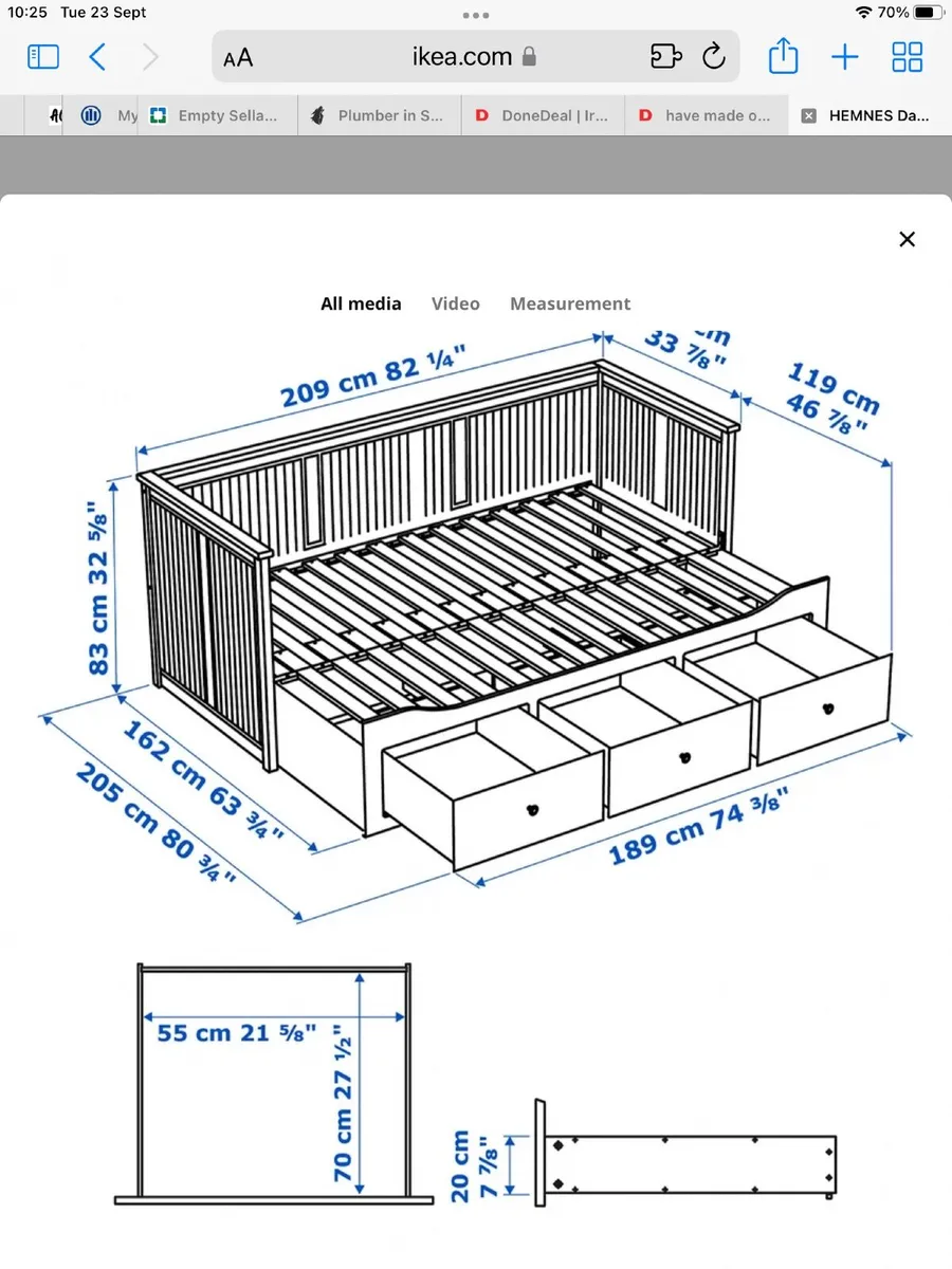 Ikea Bed - Image 2