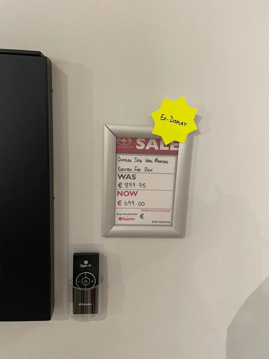 Ex-Display Dimplex SP16 Wall Mounter Electric Fire - Image 4