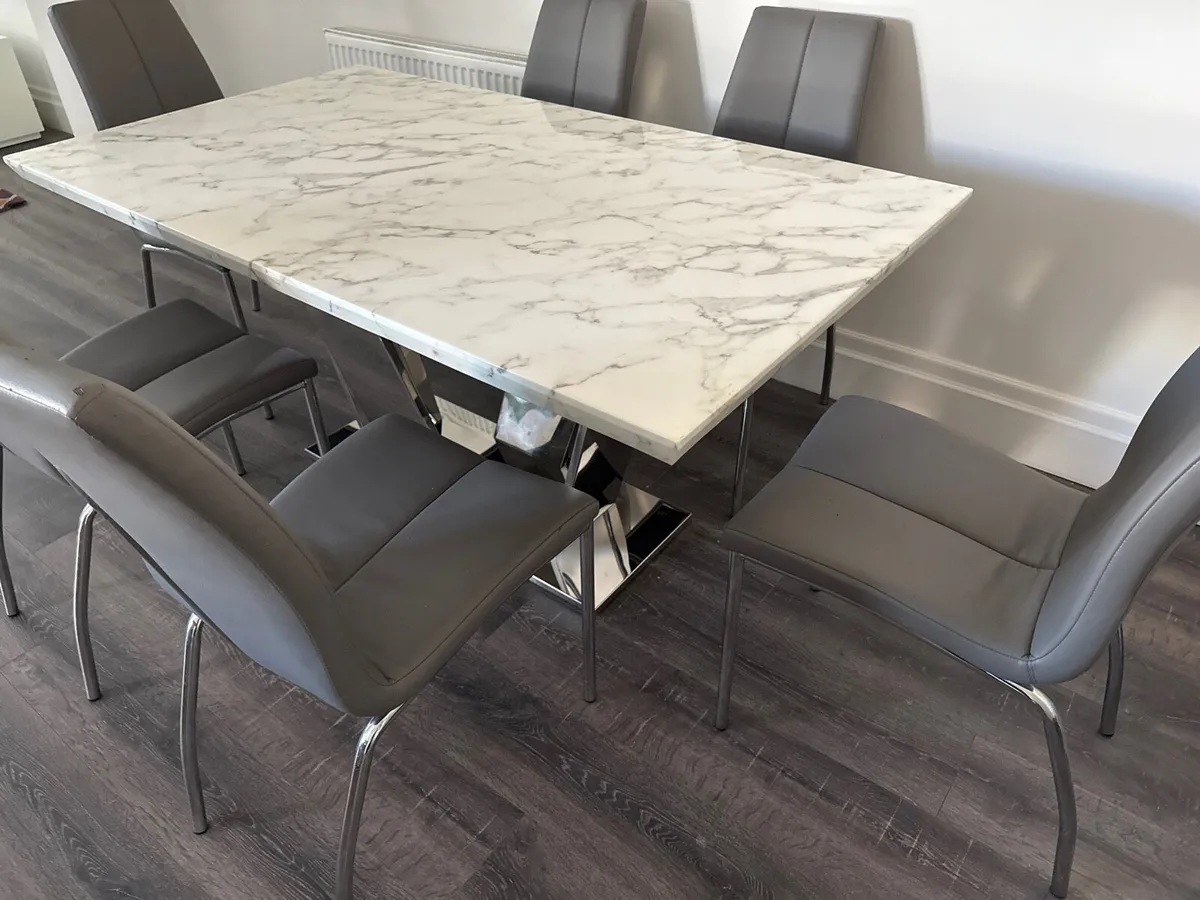 Dining Table and 6 Chairs - Image 2