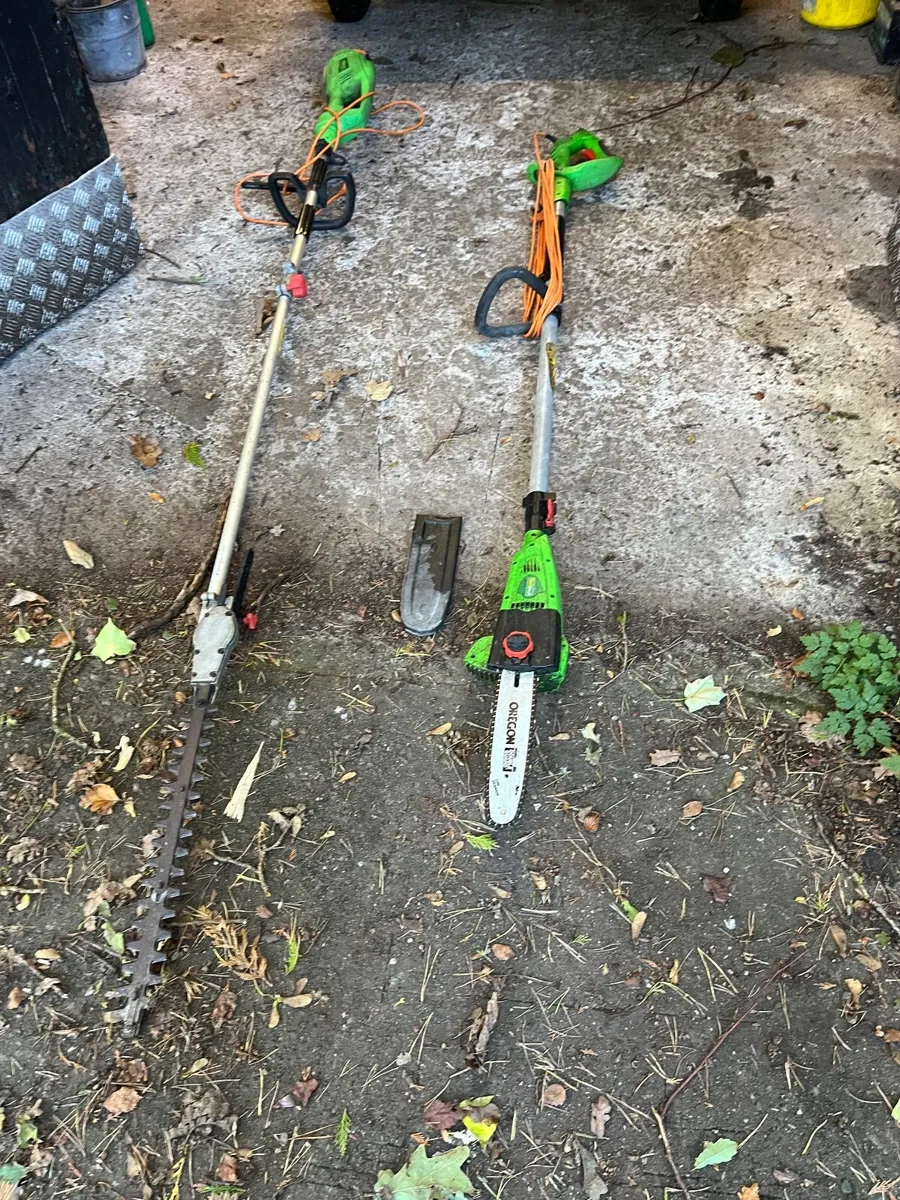 Electric pole saw and chainsaw - Image 2