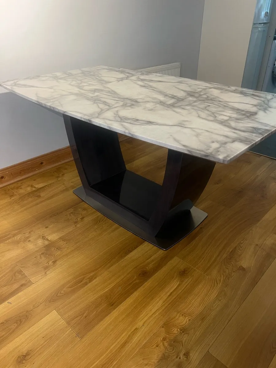 Marble top dining set - Image 3