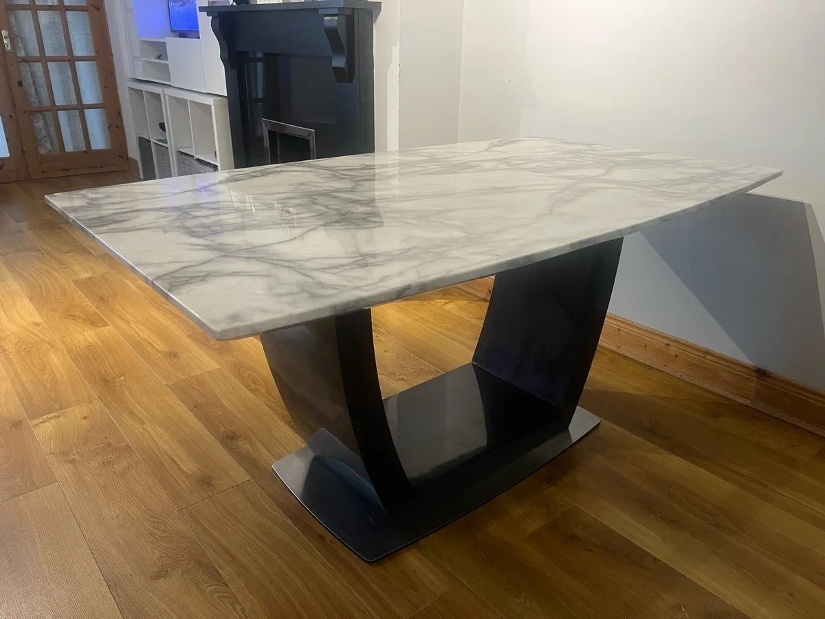 Marble top dining set - Image 4