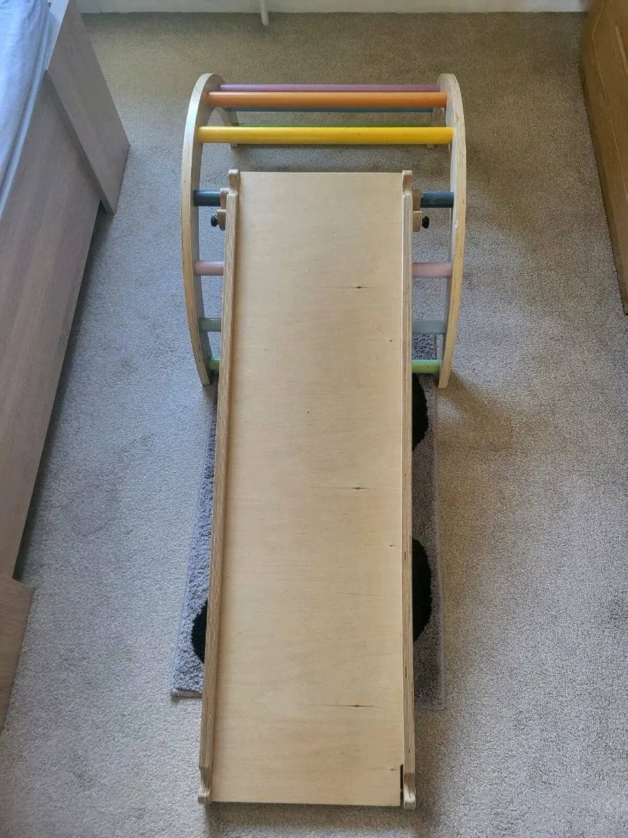 FSC arched climbing frame with pikler slide - Image 2