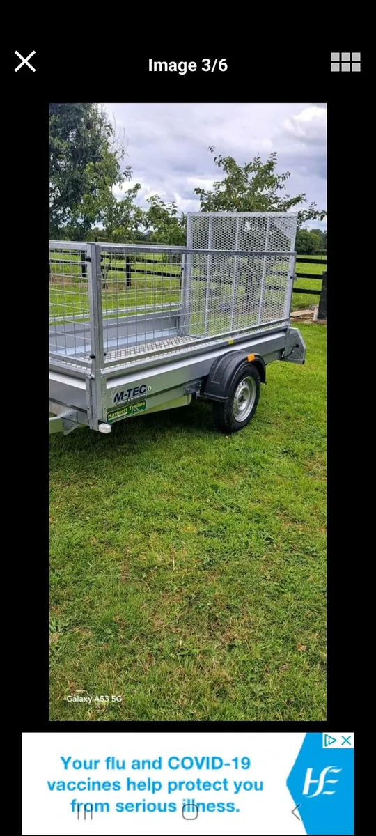 New 8 by 4 trailer with  ramp - Image 3