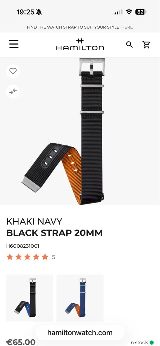 20mm Hamilton nato strap - Image 1