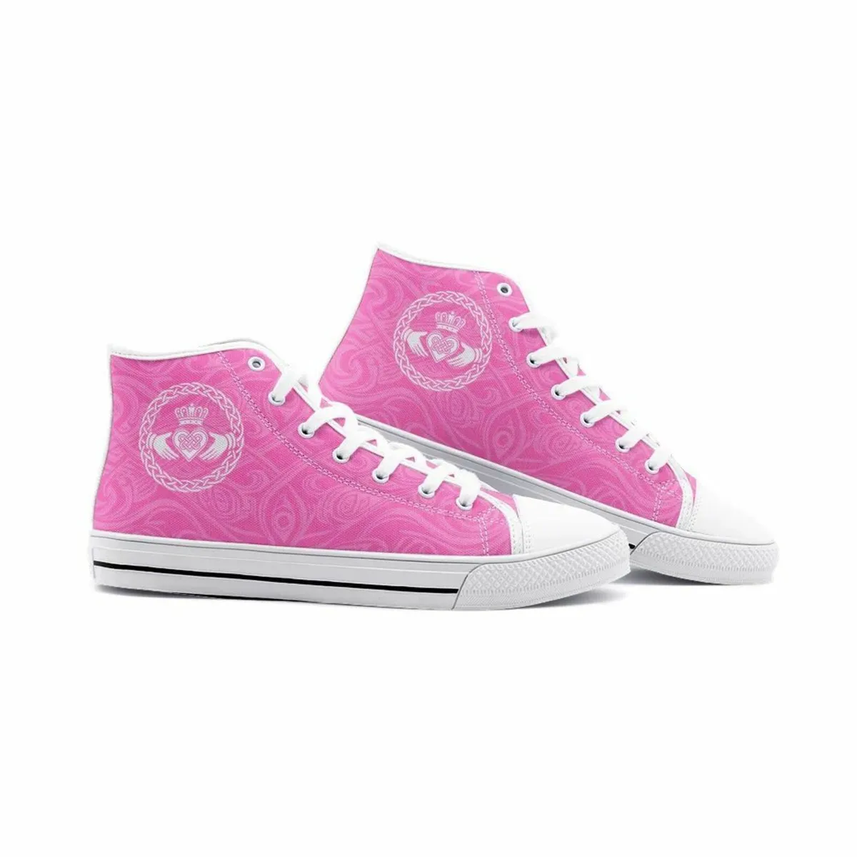 Irish Claddagh High Tops, Sizes 3-12 - Image 1