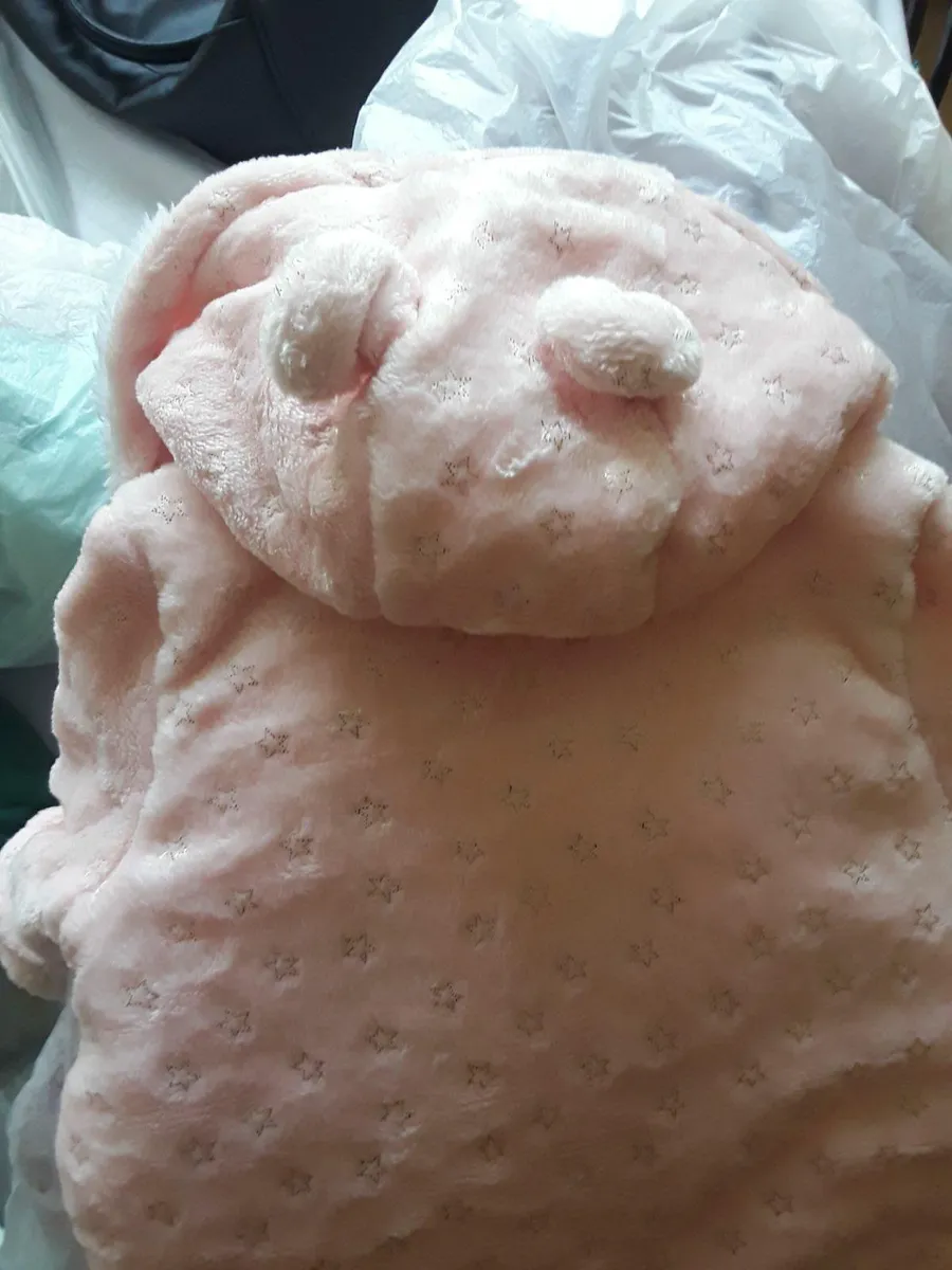 Brand new baby girl dressing gown three to six mon - Image 2