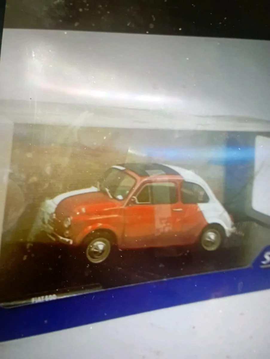 SOLIDO FIAT 500TRIBUTETO THE ITALIA -RED & GREEN . - Image 1