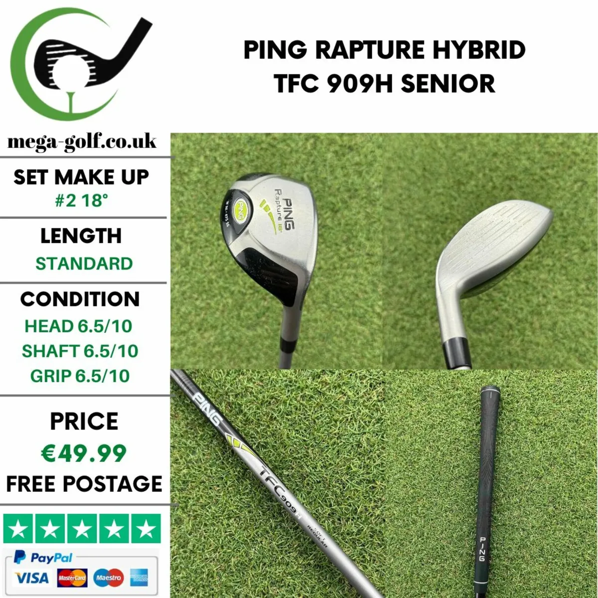 Ping Rapture Hybrid / #2 18° / TFC 909H Senior - Image 1