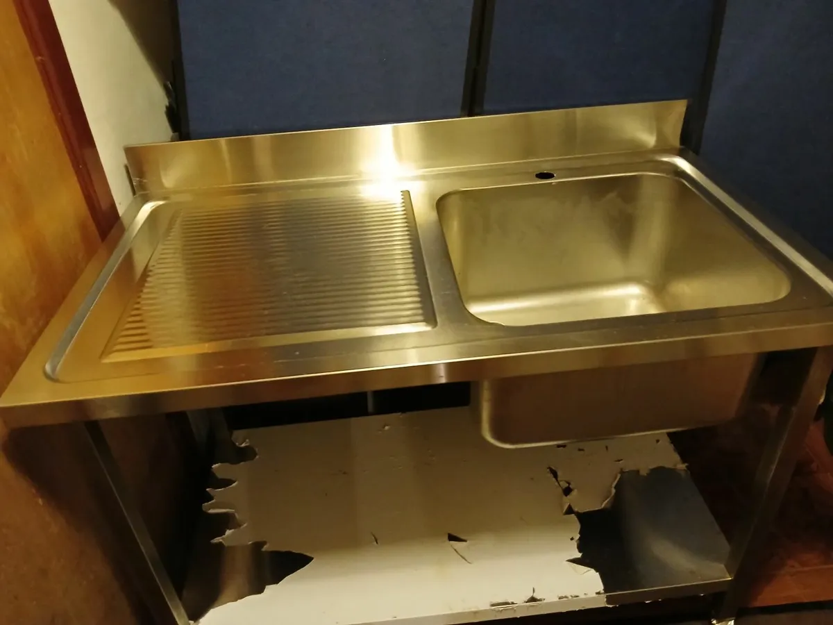 Staneless steel cabbinet sink unit complete - Image 4