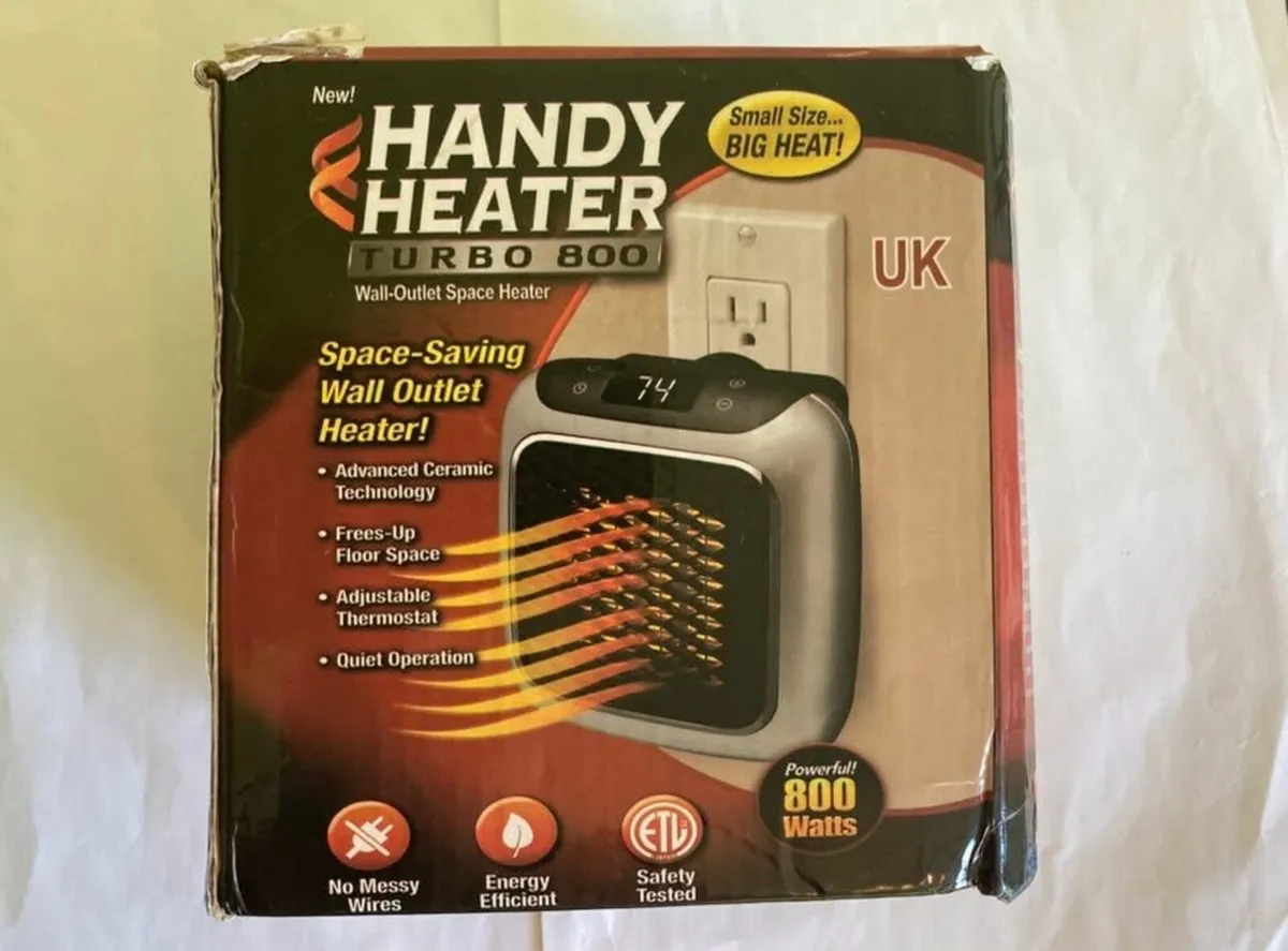 Handy Heater Turbo 800W - Plug In Wall Heater - Image 4