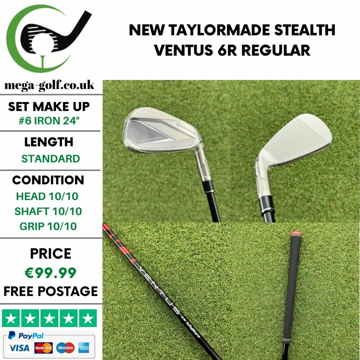 New Taylormade Stealth #6 Iron 24° / Regular - Image 1