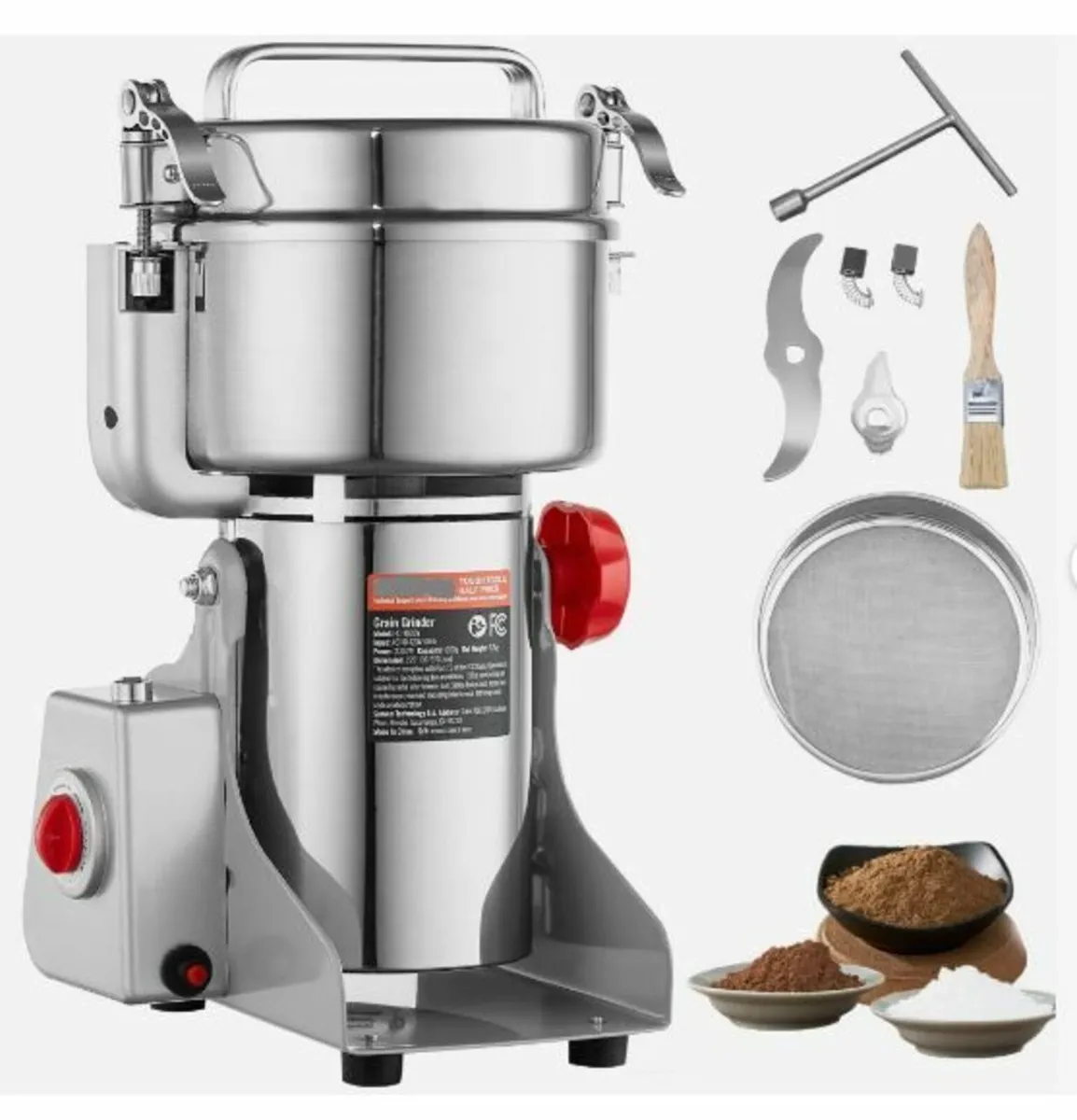 1000g Electric Grain Mill Grinder - Image 1