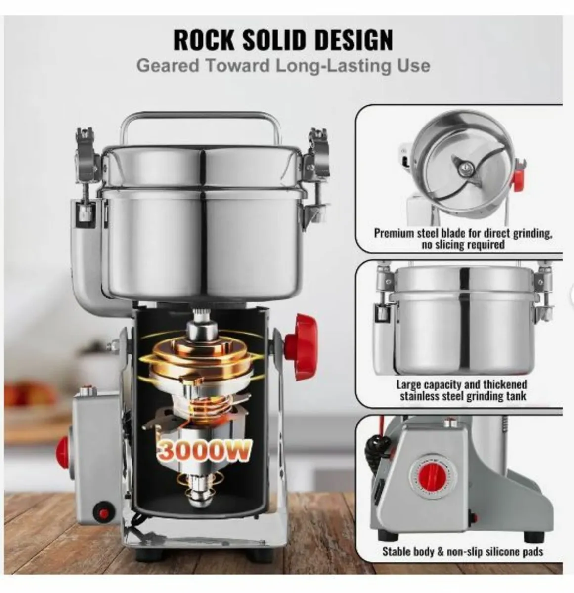 1000g Electric Grain Mill Grinder - Image 2