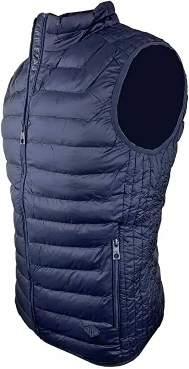 white label navy gilet size M - Image 1