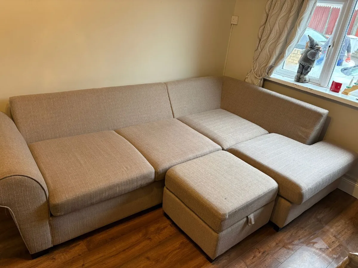 Corner Sofa with Footstool - Image 2