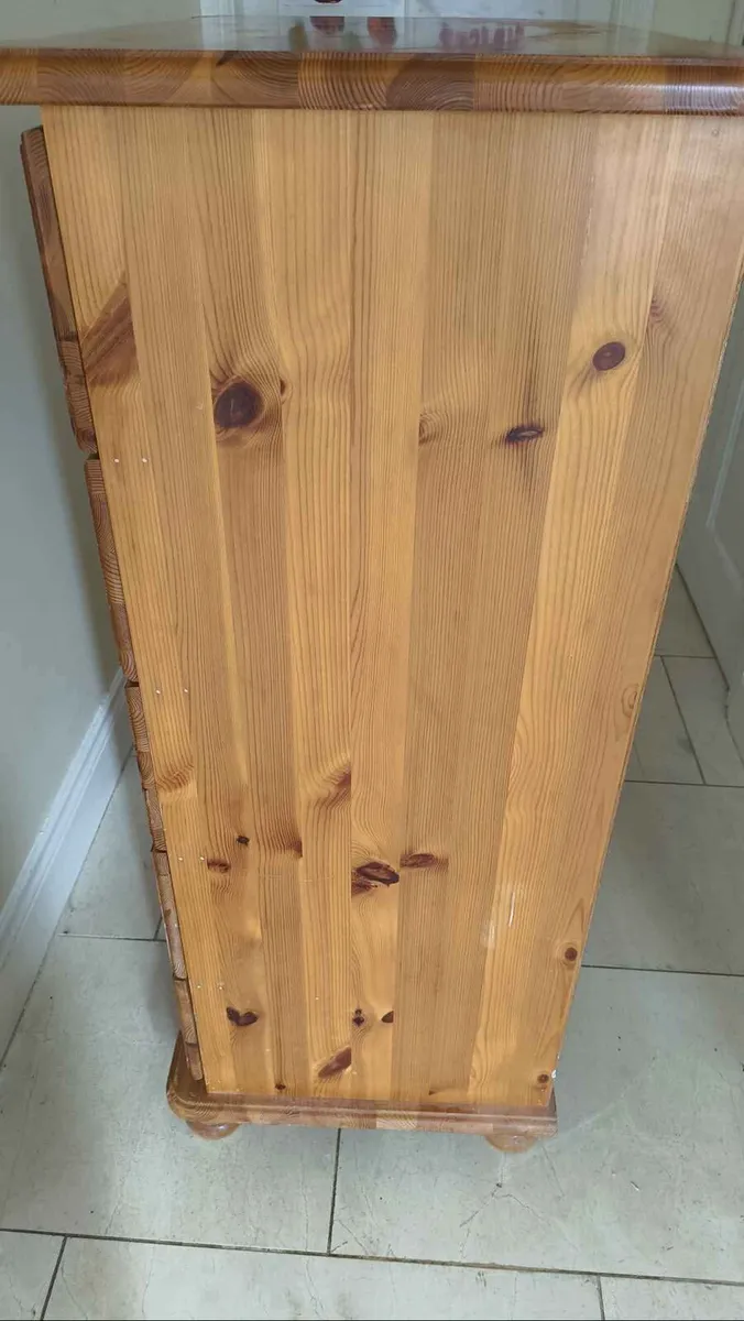 Solid pine wood chest of drawers - Image 2