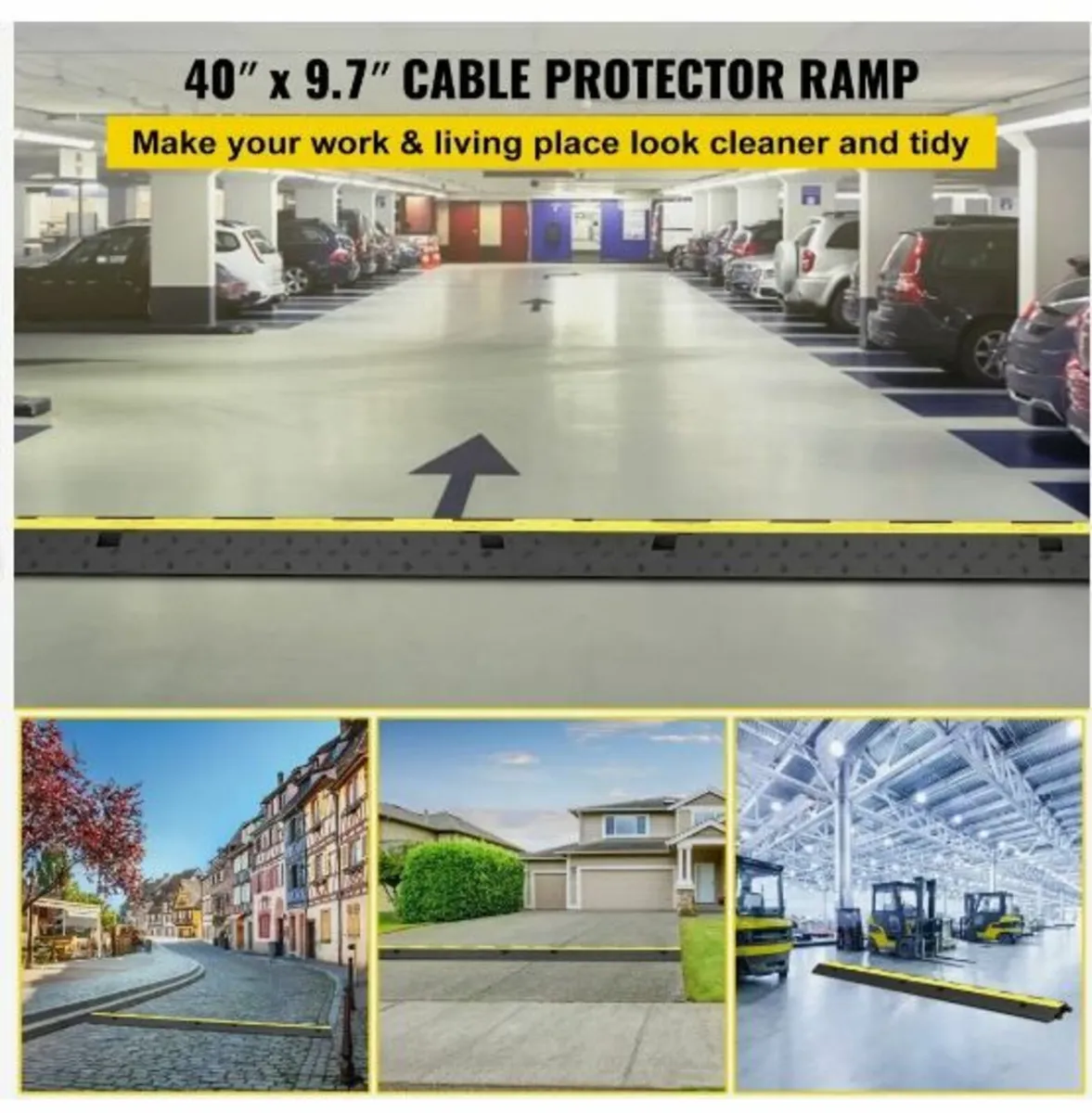 Cable Protector Ramp 101x24.5x5 cm , 5 Packs - Image 2