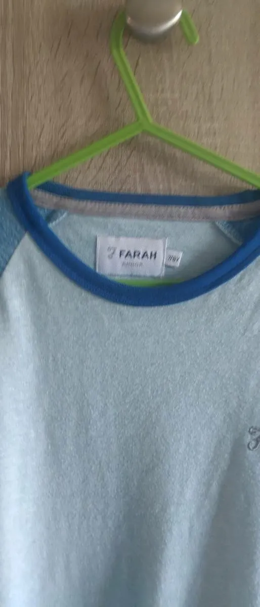 Farah blue boy top 7/8 years old like new - Image 2