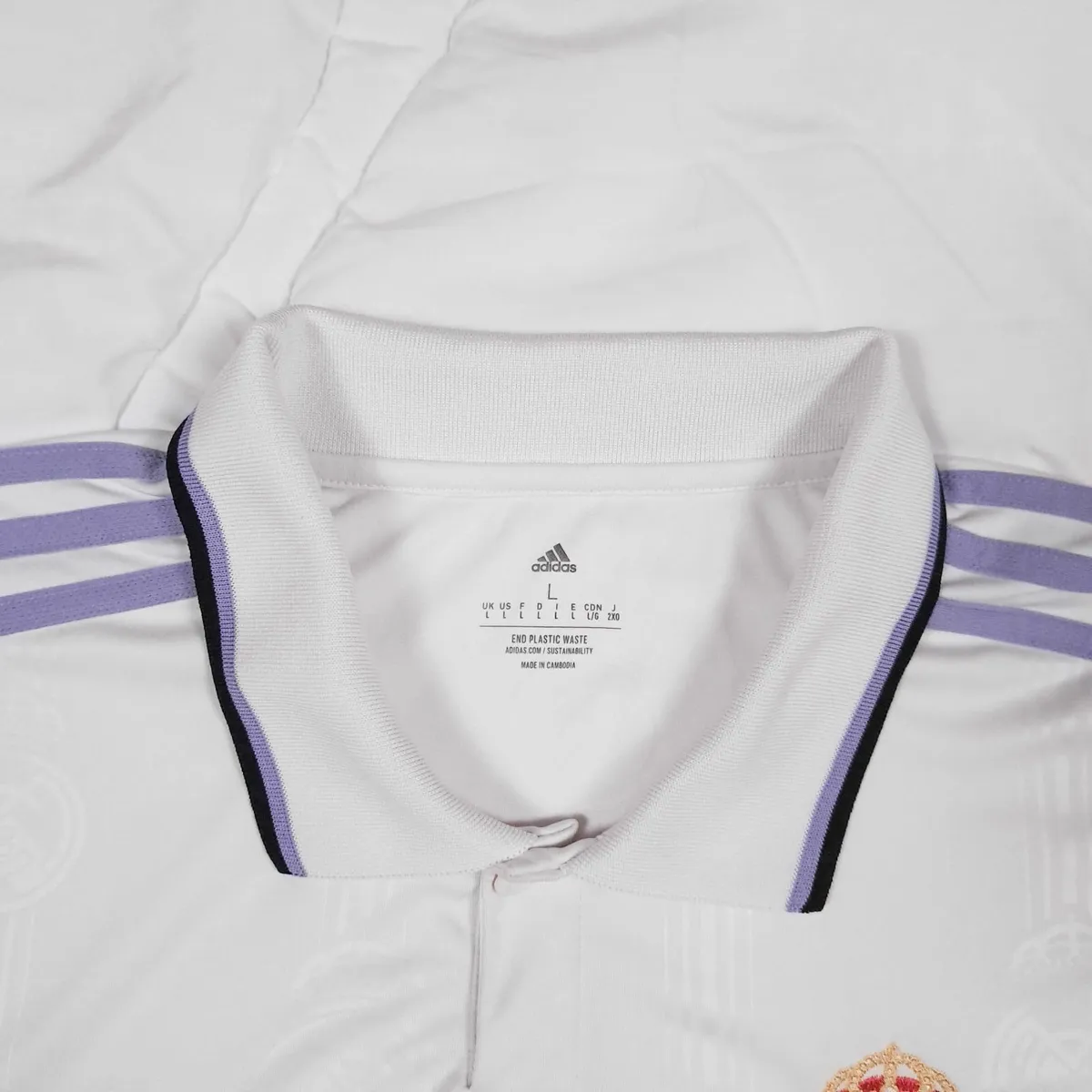 Adidas Real Madrid 22 23 Home Football Shirt L - Image 3
