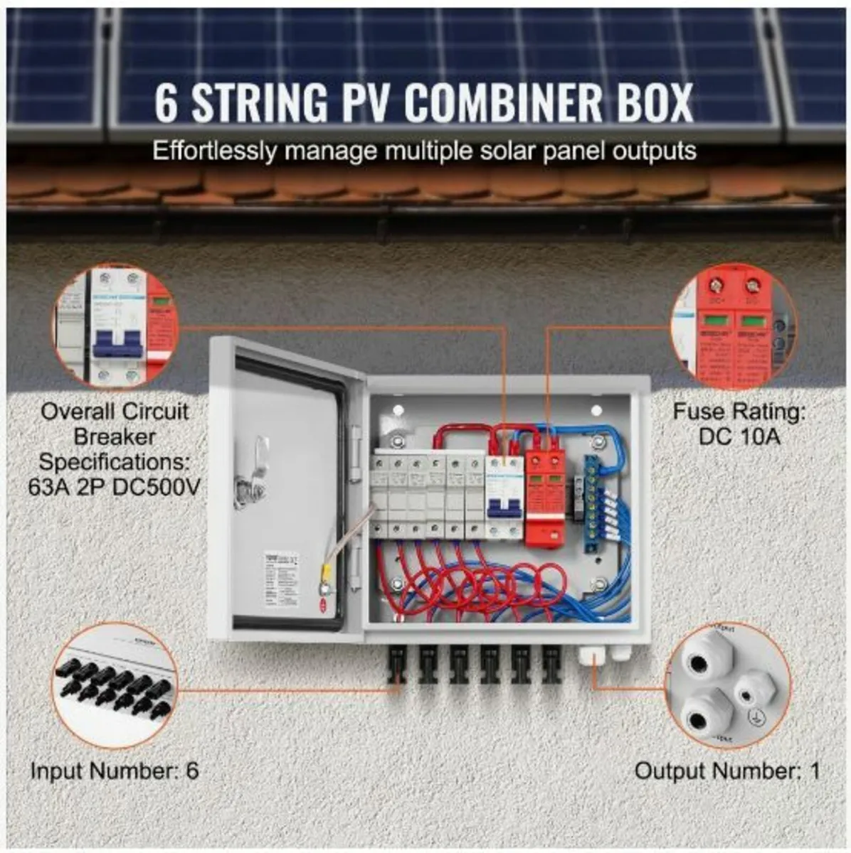 PV Combiner Box, 6 String - Image 4