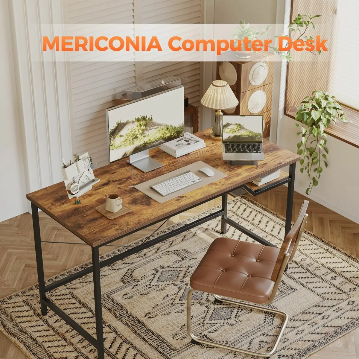 120 cm Computer Desk, Gaming Desk for Small Spaces - Image 3